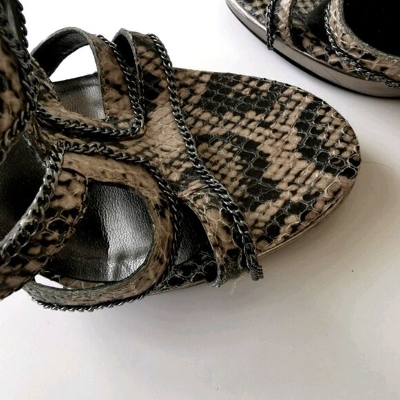 🇧🇷 Python 9 high heeled leather sandals - Picture 7 of 9